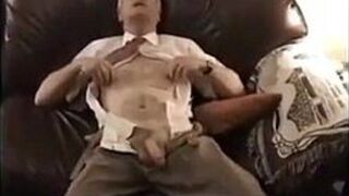 Mature Guy Strips Down - porn video