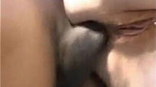 Older white chick nailed by black cock in the ass - porn video