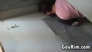 Blowjob In The Public Washroom - porn video