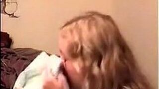 Amateur teen blowjob facial - porn video