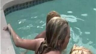 Daisy Chain By the pool With Casey Parker - porn video