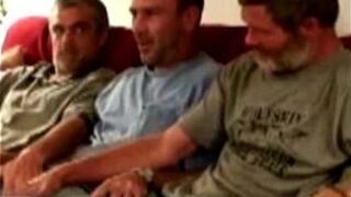 Three straight redneck mature touch cock - porn video