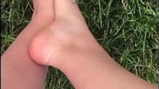 Just walking on the grass - porn video