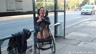 Paraprincess public nudity and handicapped pornstar flashing - porn video