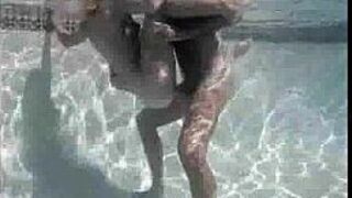 Ginger Lynn under water - porn video