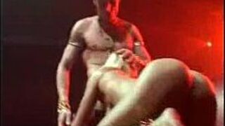 Nasty blonde sex on stage hard - porn video