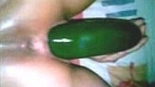 cucumber on ex - porn video